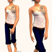 Flower-Top-Capris