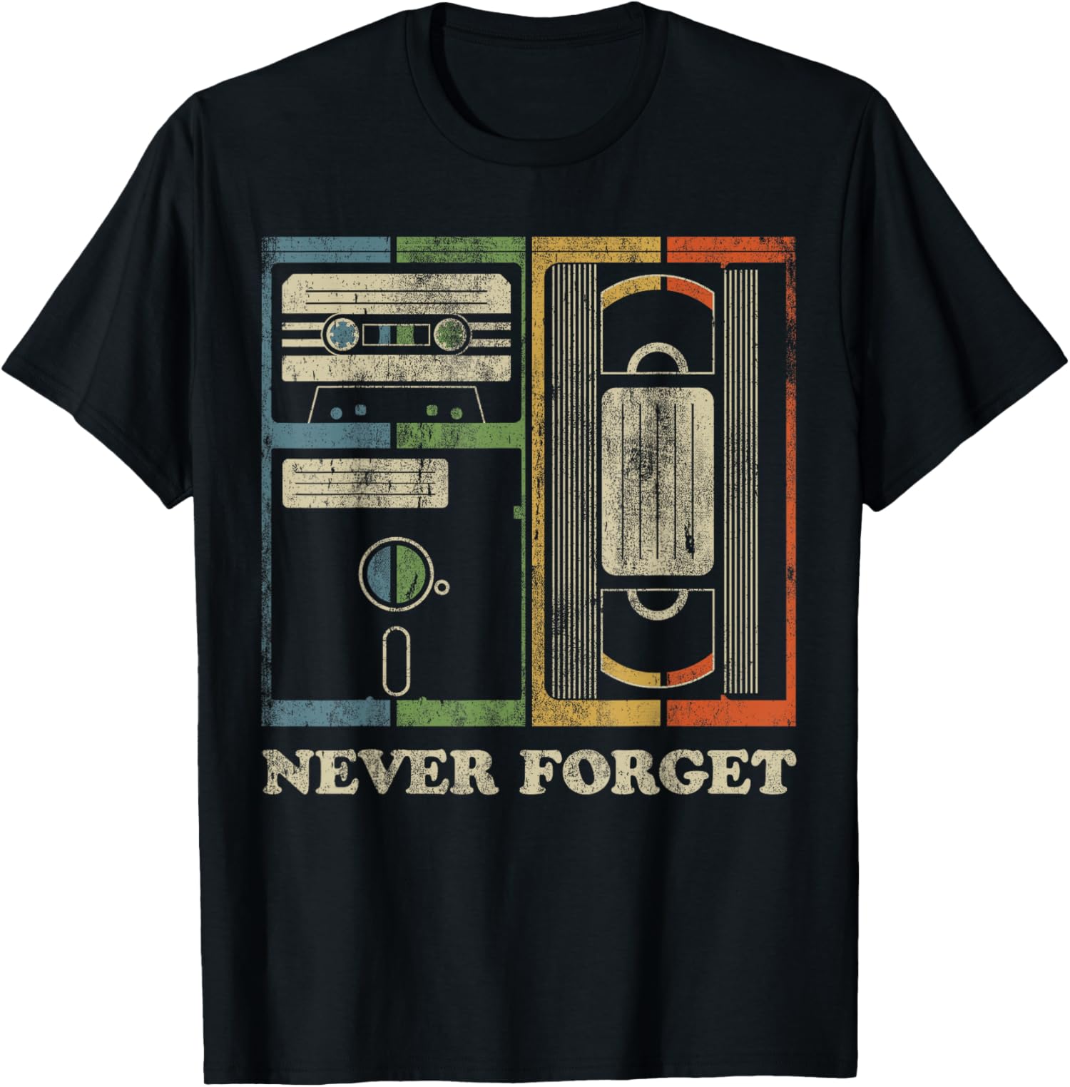 Funny Retro Never Forget, 1980s Retro, 1990s Retro Unisex T-Shirt