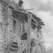 Крыльцо хаты 1870