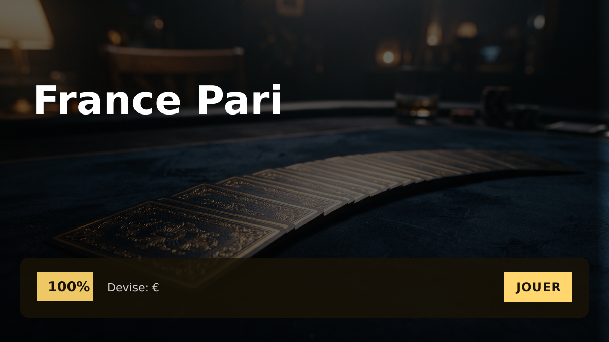 France Pari casino — bonus de bienvenue 100%
