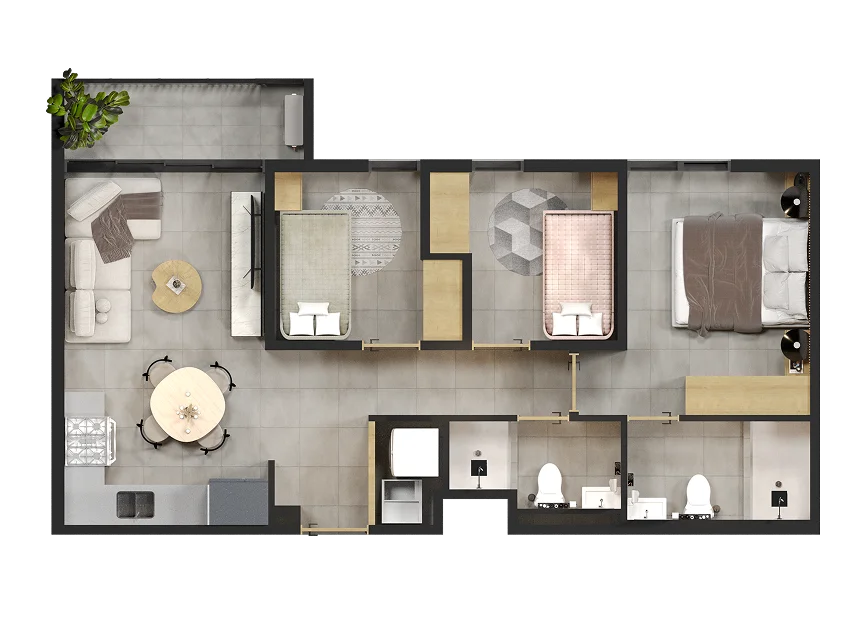 3 bedroom