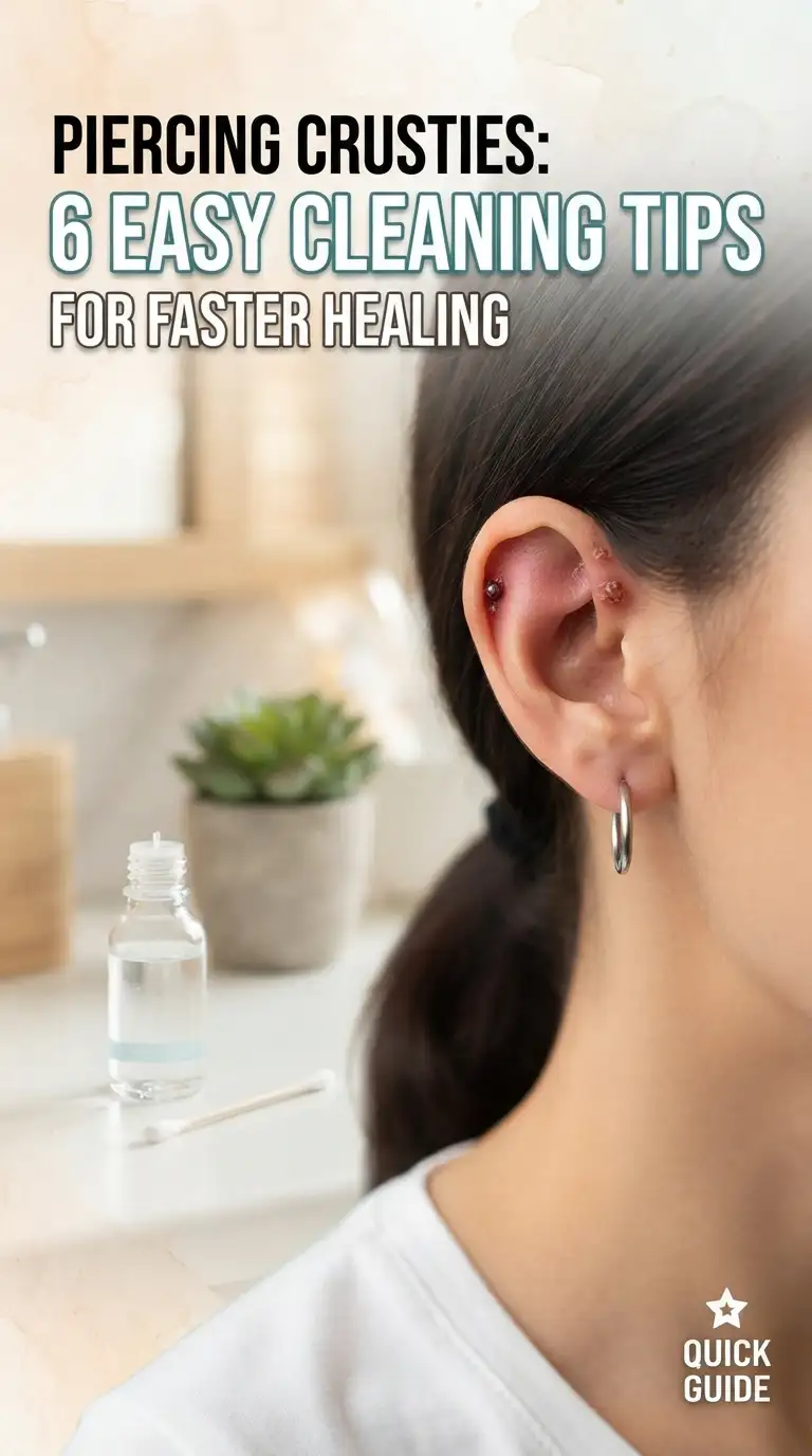 Piercing Crusties: 6 Easy Cleaning Tips For Faster Healing Piercing Crusties: 6 Easy Cleaning Tips For Faster Healing