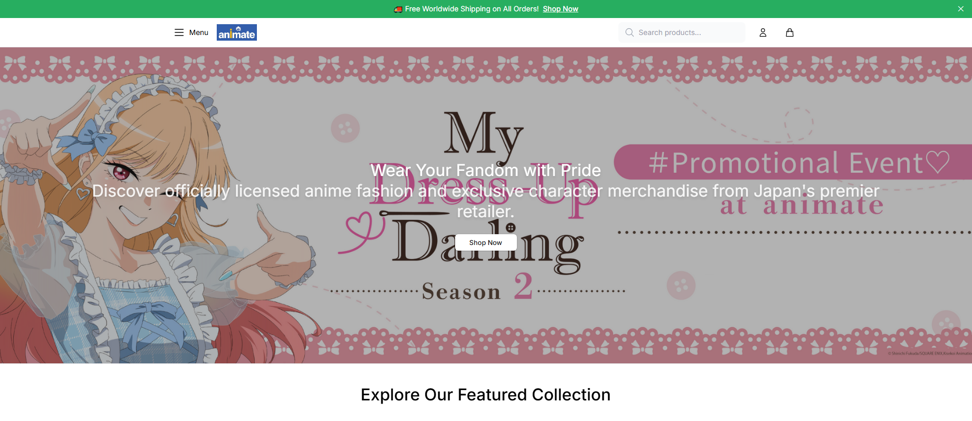 Stored capture of animateusahq.shop