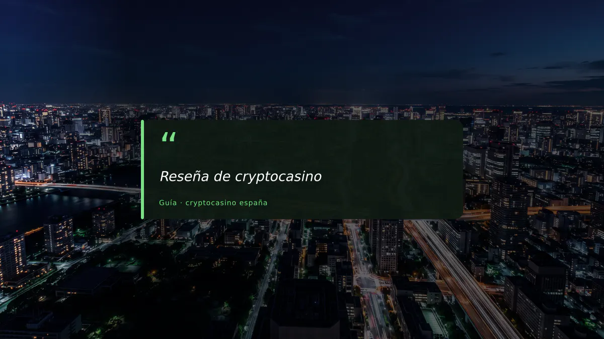 Reseña de cryptocasino