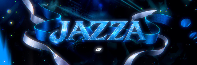 Jazza header with logo out