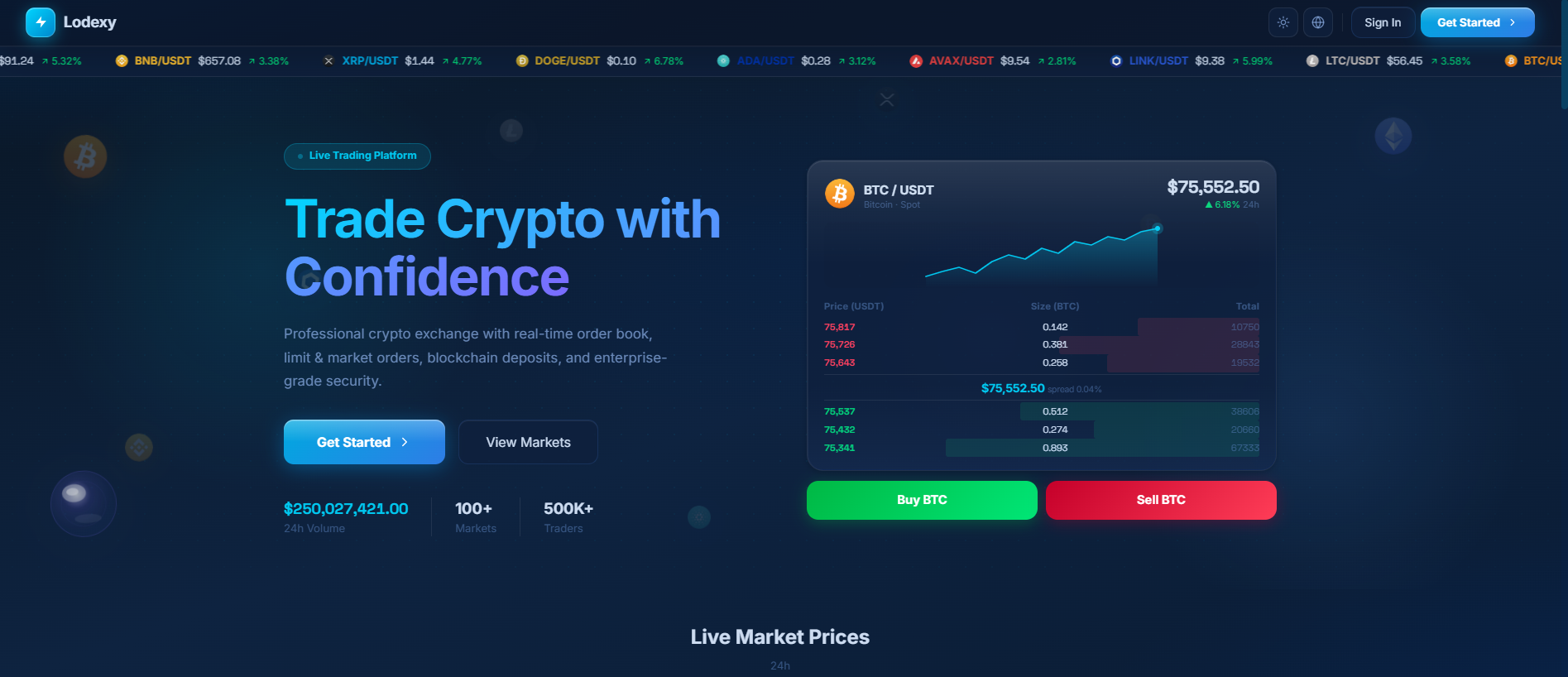 Screenshot of lodexy.com