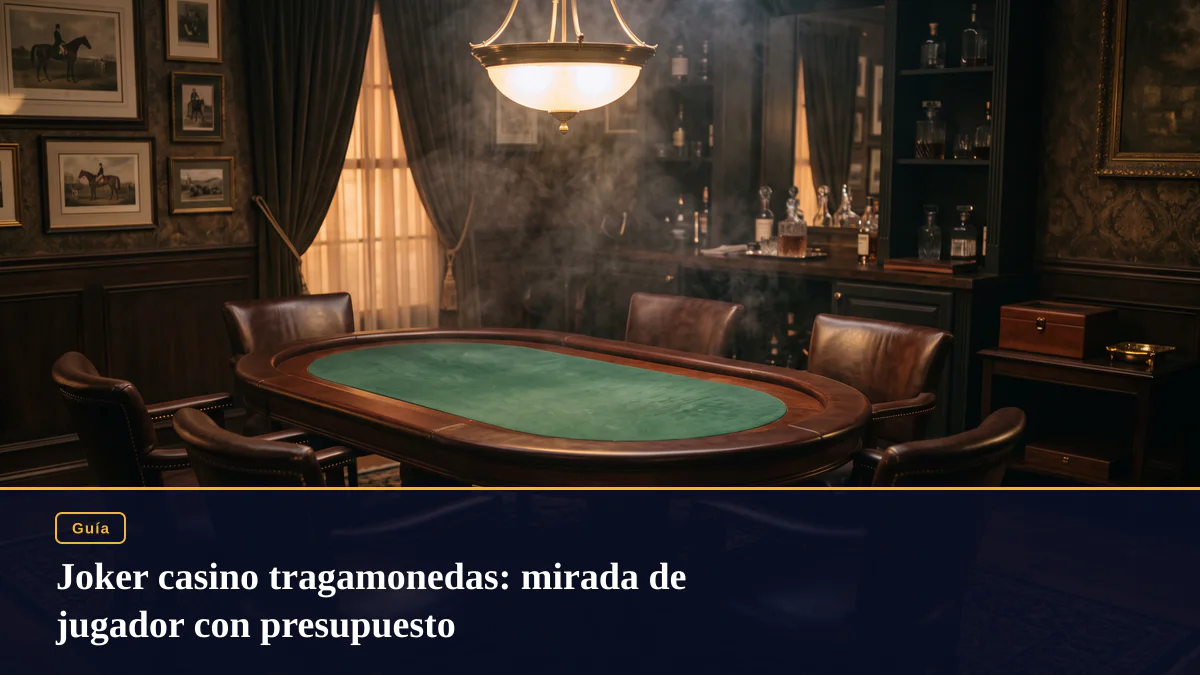 Joker casino tragamonedas: mirada de jugador con presupuesto