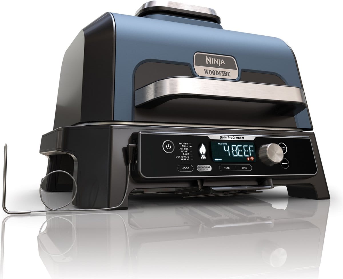 Ninja Woodfire Pro Connect XL - 7-in-1 Elektrische Smart BBQ Grill en Smoker - www.Gaspizzaoven.nl