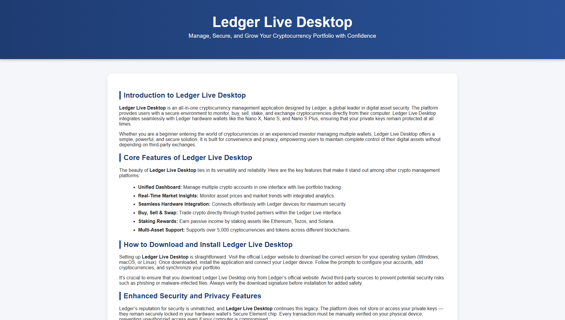 Stored capture of ldger-desktop-web.pages.dev