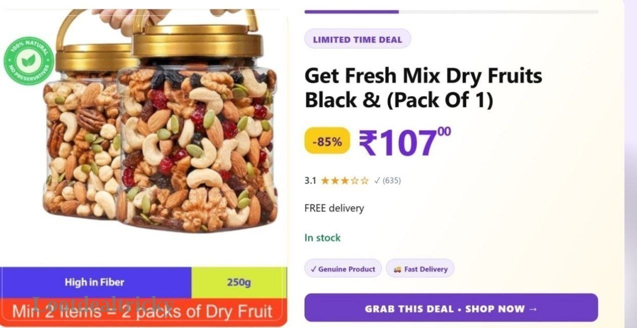 Fresh Mix Dry | Limited Time Loot Offer