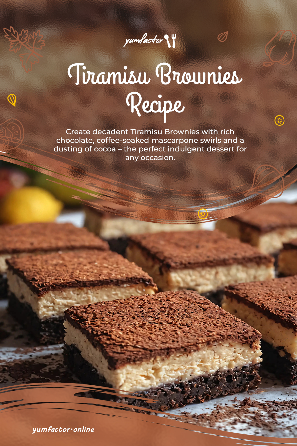 Tiramisu Brownies Recipe