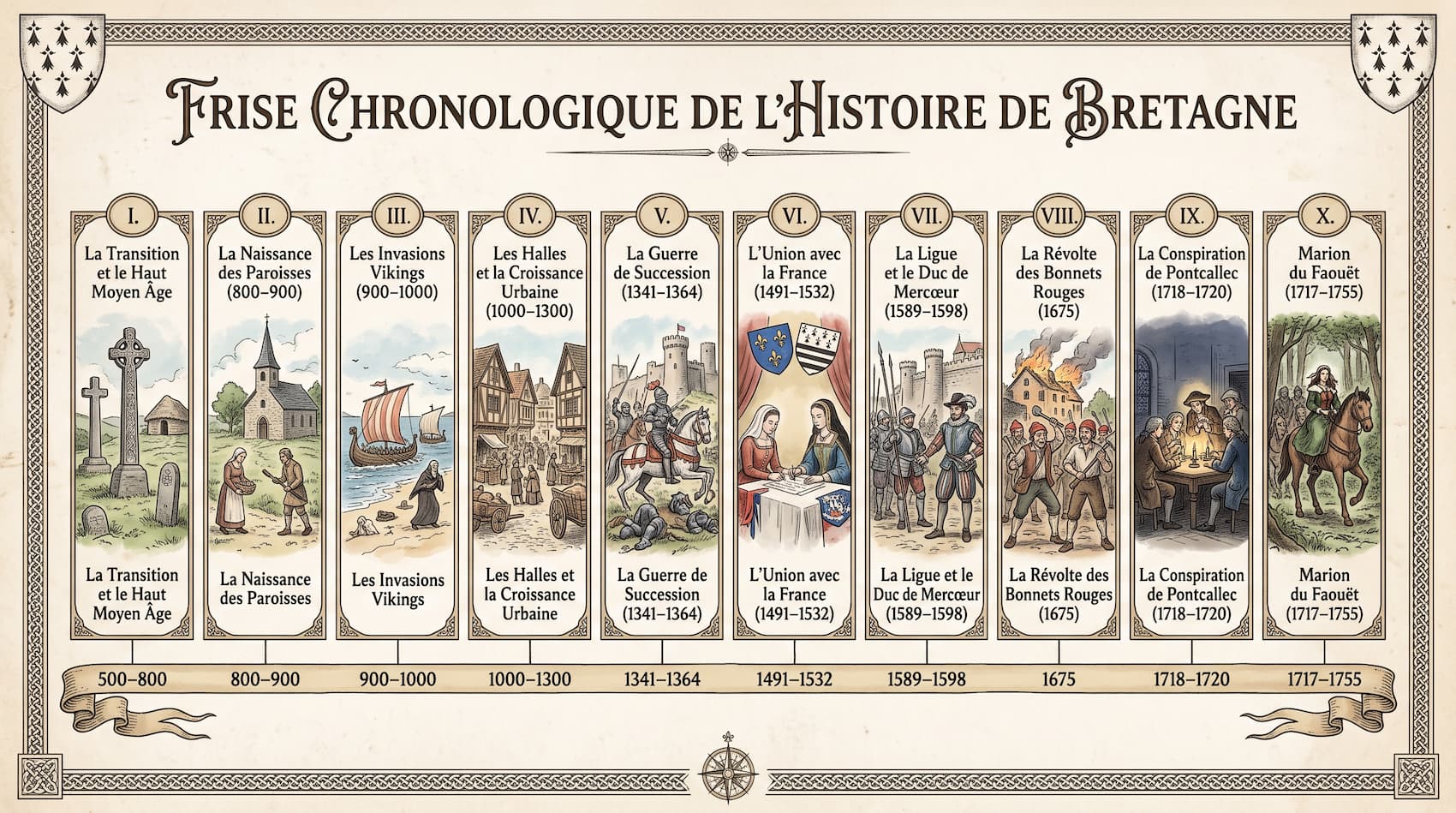 Départ des Romains
