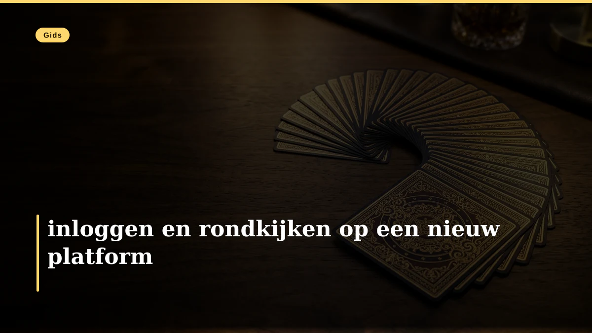inloggen en rondkijken op een nieuw platform