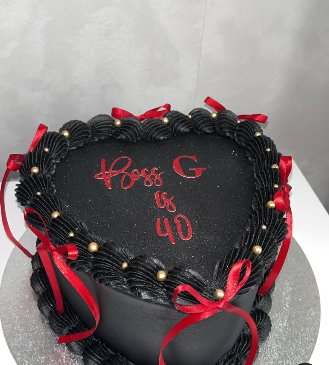Beautiful 8 heart cake for a birthday girl