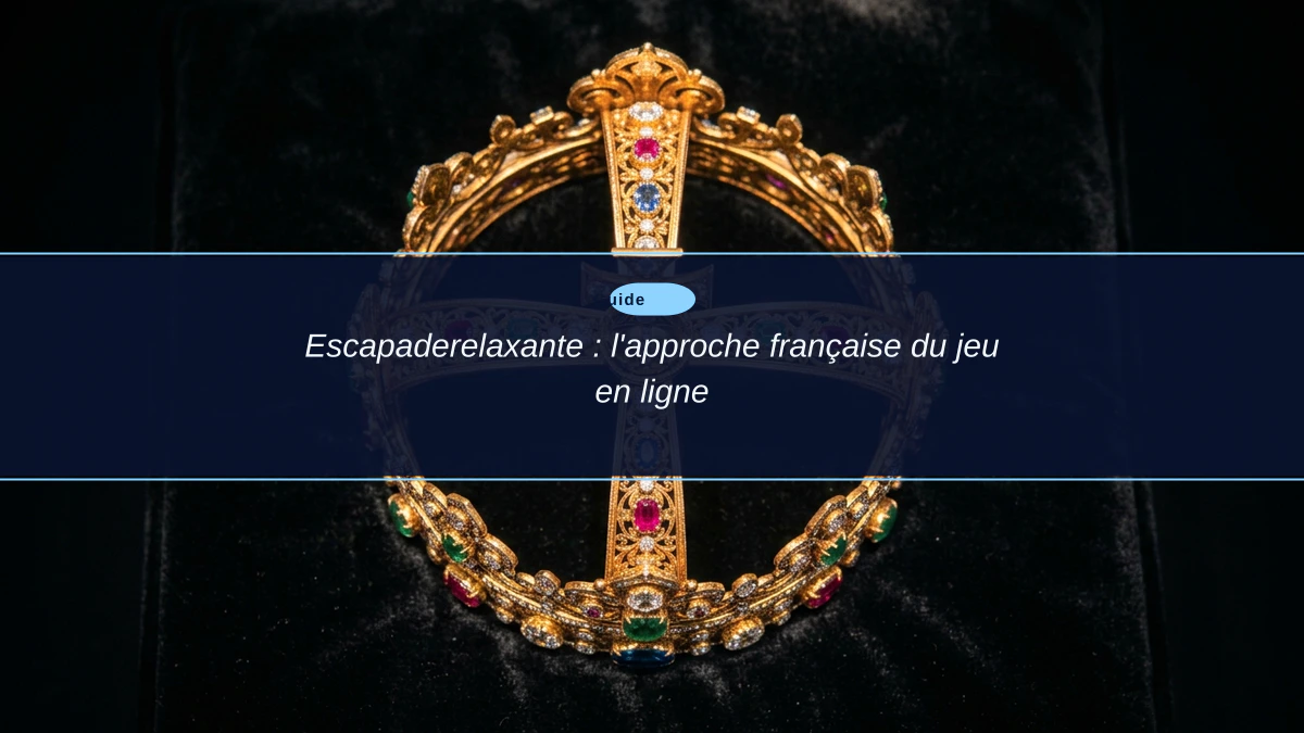 Escapaderelaxante : l'approche française du jeu en ligne