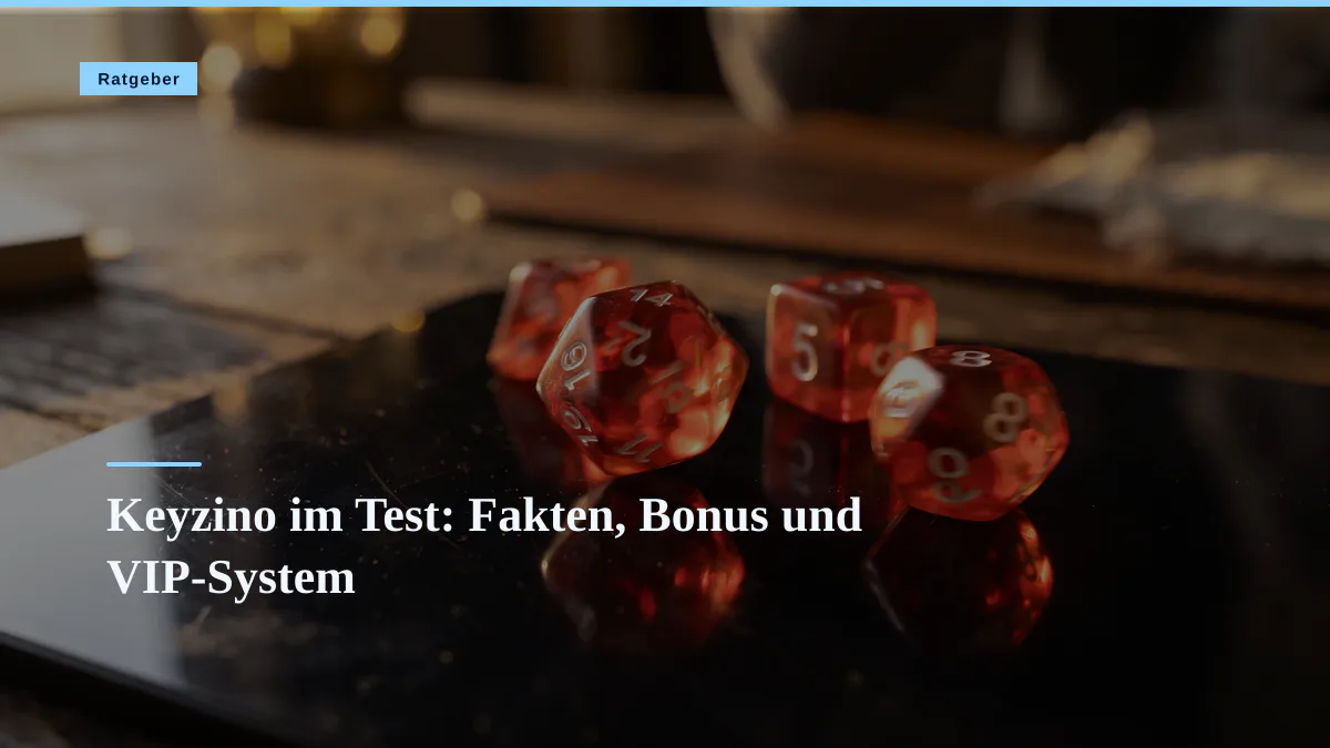 Keyzino im Test: Fakten, Bonus und VIP-System