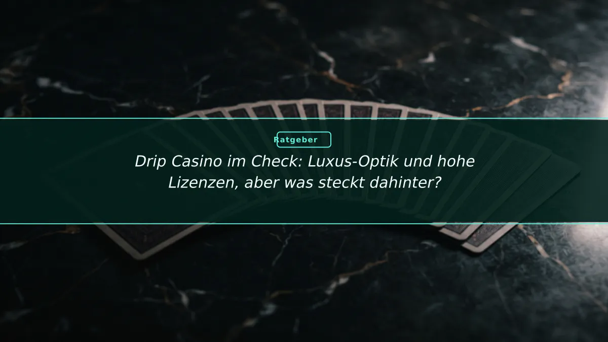 Drip Casino im Check: Luxus-Optik und hohe Lizenzen, aber was steckt dahinter?