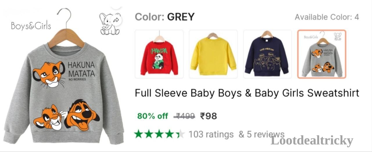Baby Sweatshirt Flipkart Offer Image