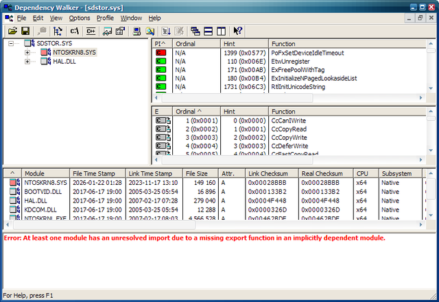 sdstor sys 81
