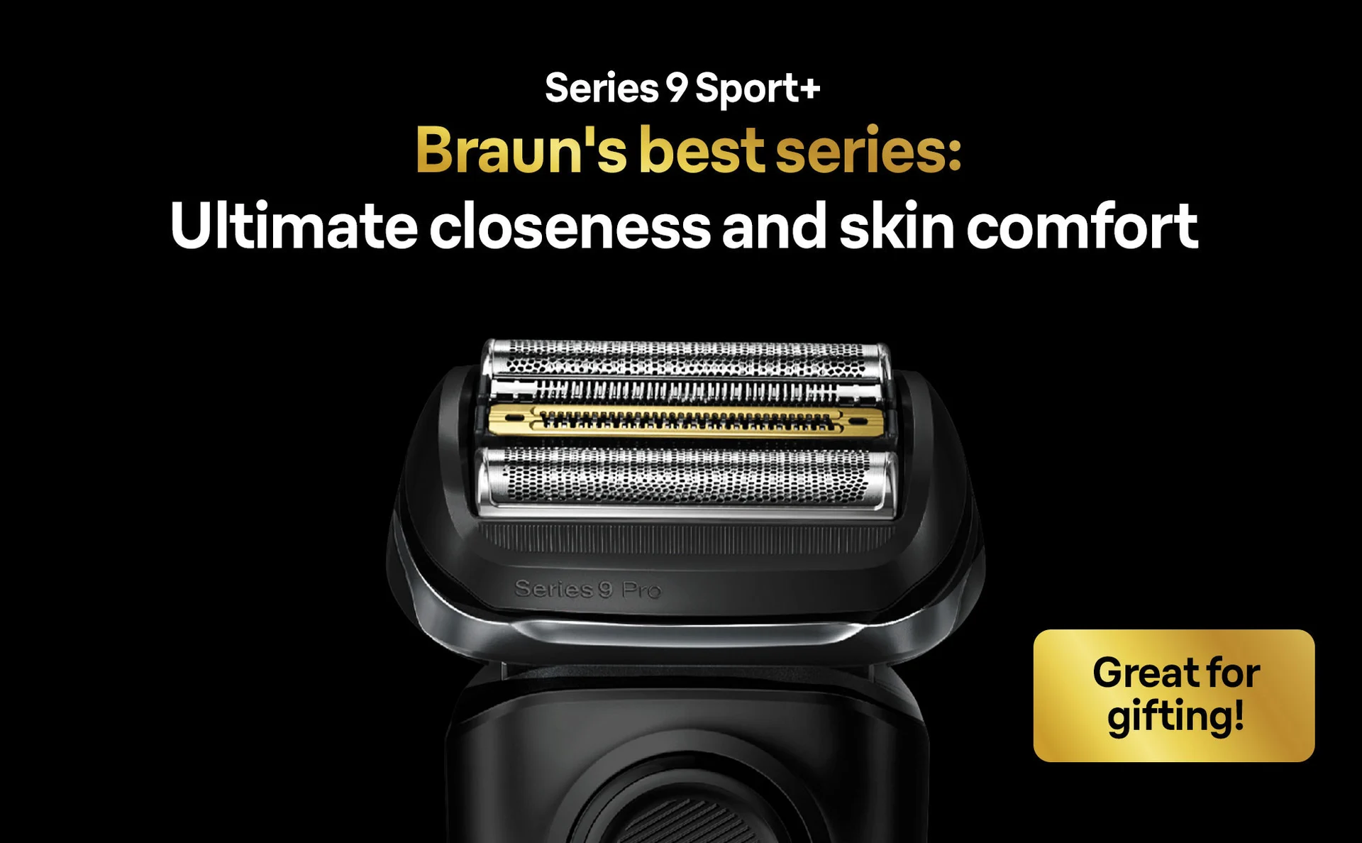 Braun Series 9 Sport + Electric Shaver with Clean and Charge