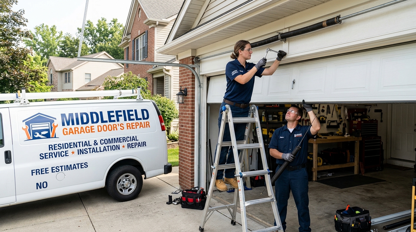 Garage door opener installation Redwood City