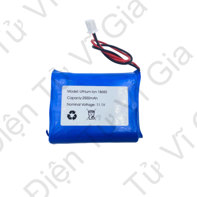 Khối pin sạc 12V 3S dạng 1 hàng ngang tại Vĩ Gia Shop