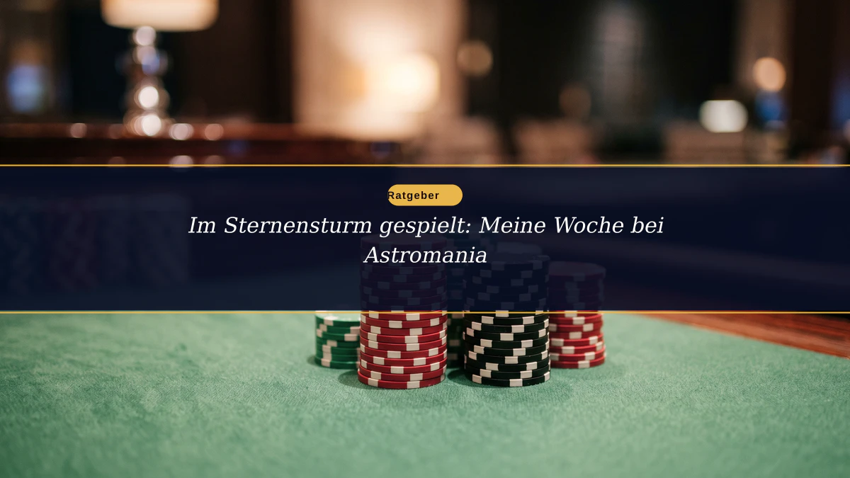 Im Sternensturm gespielt: Meine Woche bei Astromania