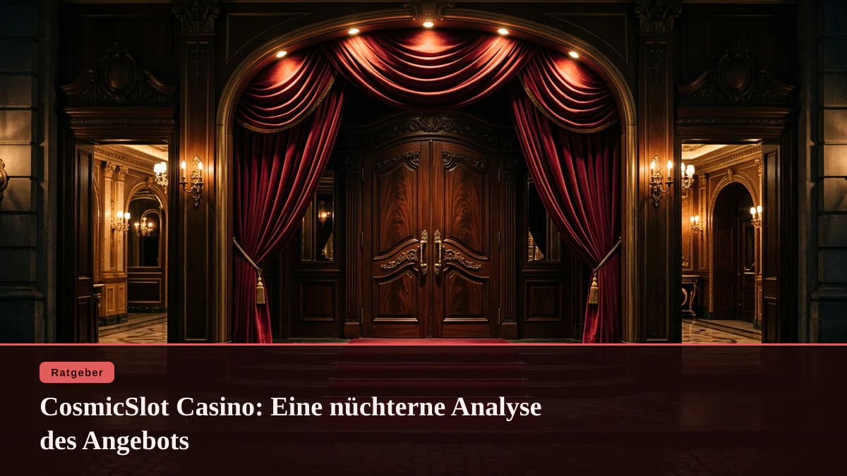 CosmicSlot Casino: Eine nüchterne Analyse des Angebots