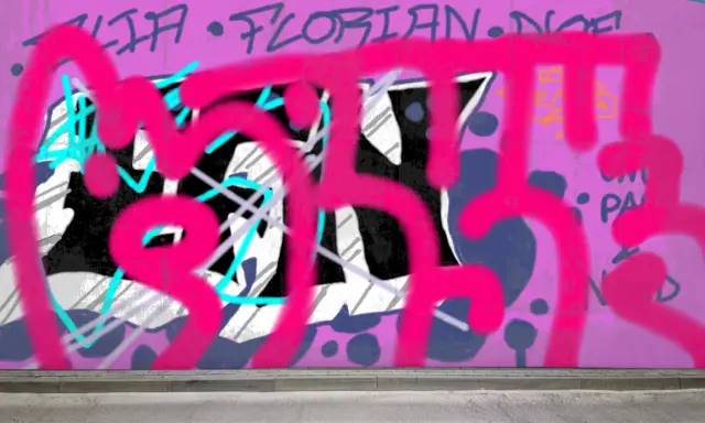 Graffiti artwork by qsk