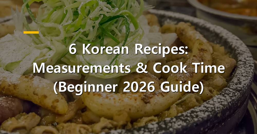 Assortment of Korean dishes with precise measurements and a timer