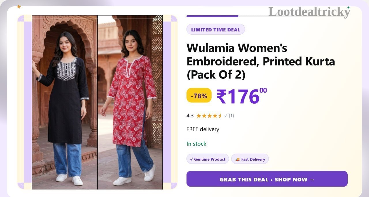   wulamia Women S – Just ₹176 | Best Deal