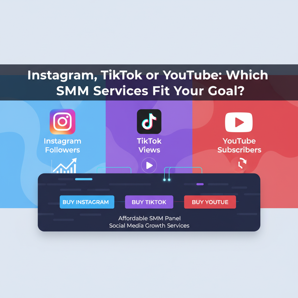 Instagram, TikTok or YouTube: Which SMM Services Fit Your Goal?