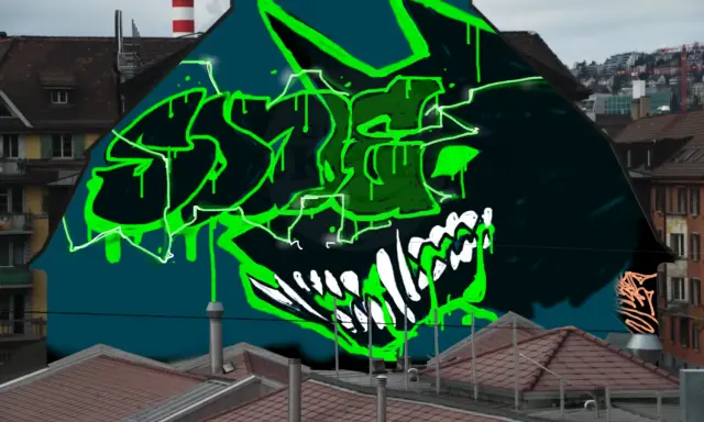 Graffiti artwork by Aloe