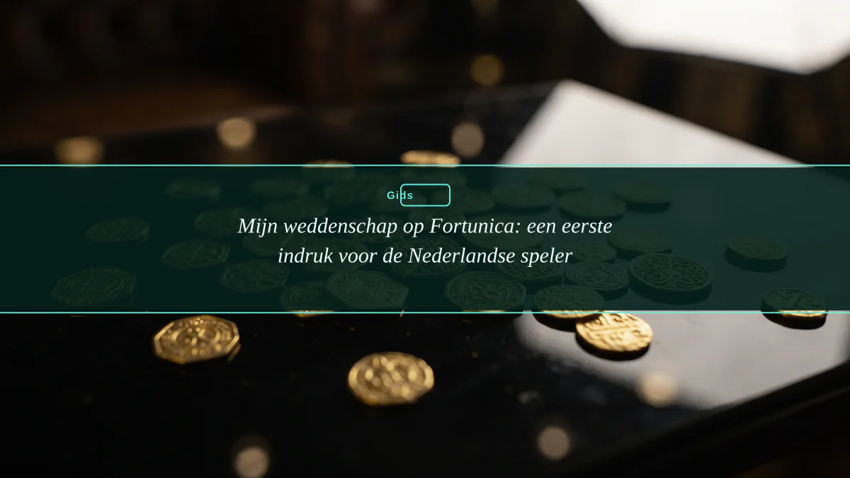 Mijn weddenschap op Fortunica: een eerste indruk voor de Nederlandse speler
