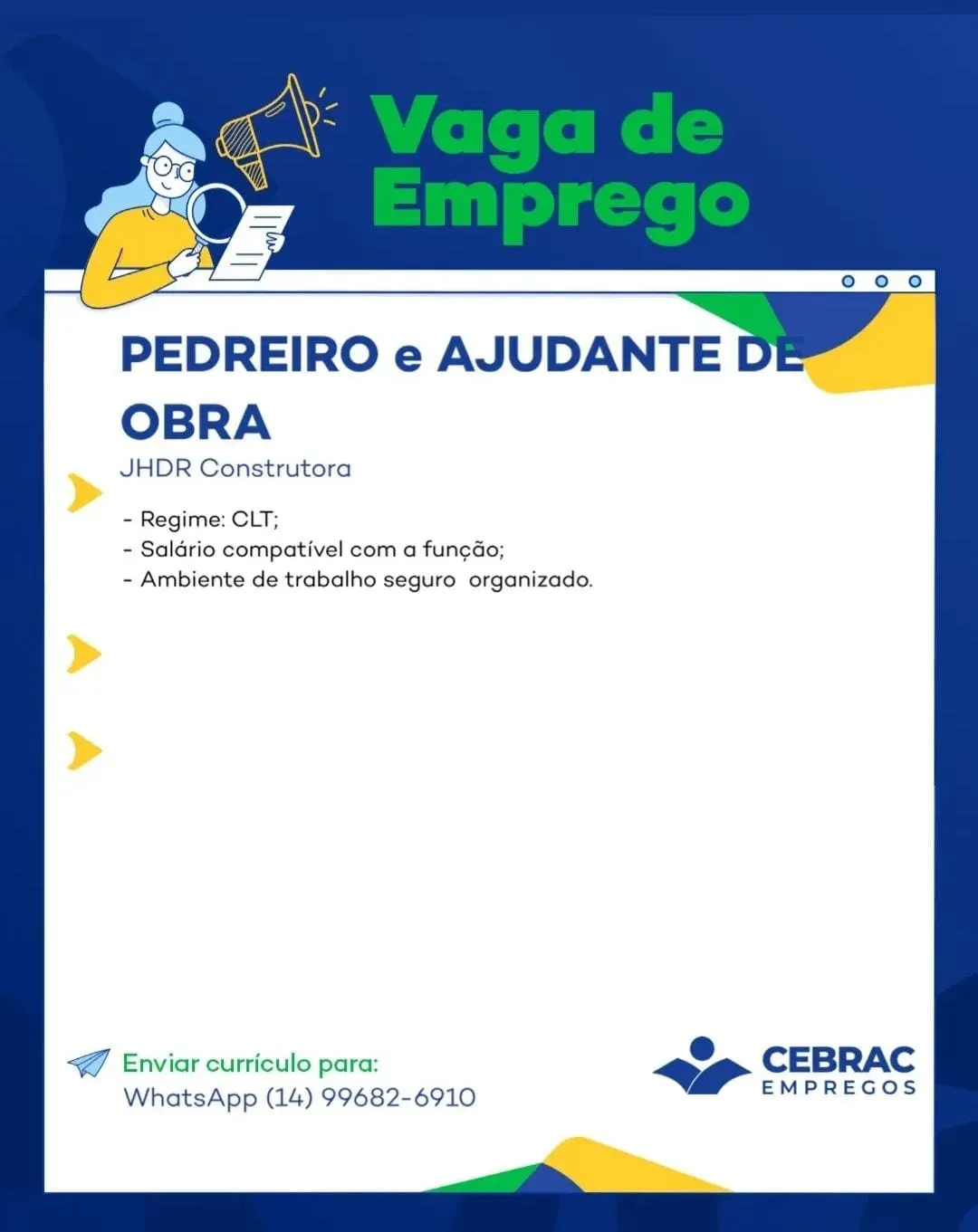 Pedreiro E Ajudante De Obra