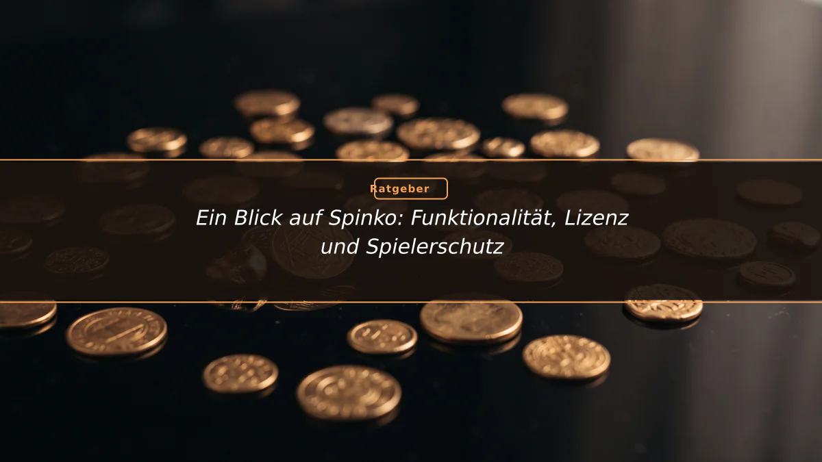 Ein Blick auf Spinko: Funktionalität, Lizenz und Spielerschutz