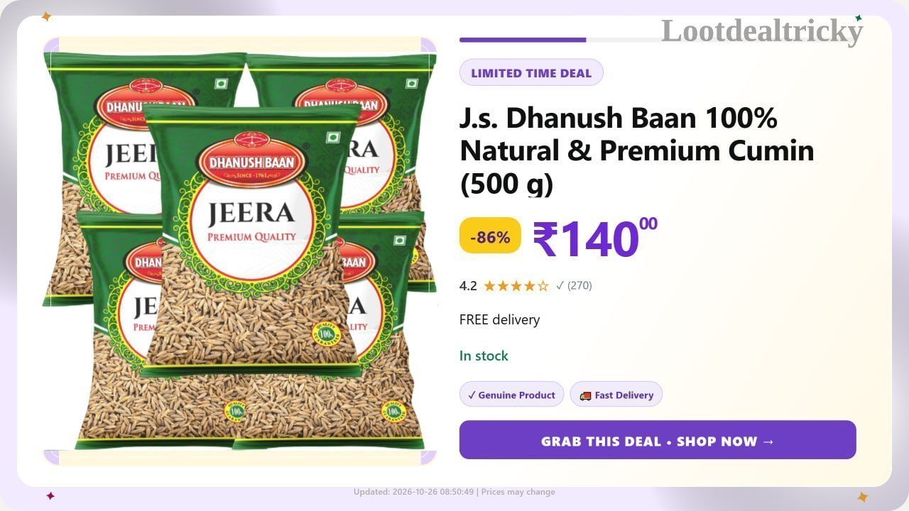   100 Natural Premium – Just ₹140 | Loot Ka Maal