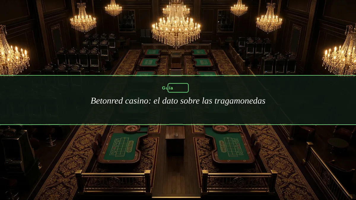 Betonred casino: el dato sobre las tragamonedas