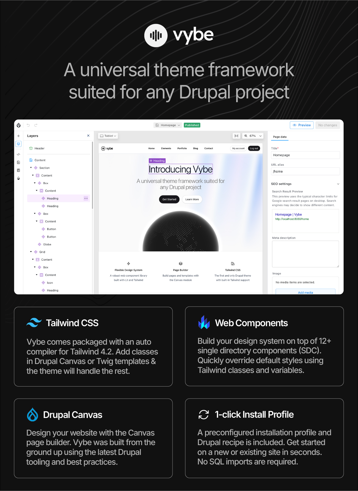 Vybe - Multipurpose Drupal 11 Theme