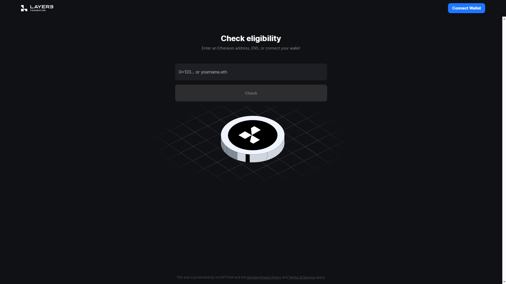 Screenshot of elligble-layer3foundation.pages.dev