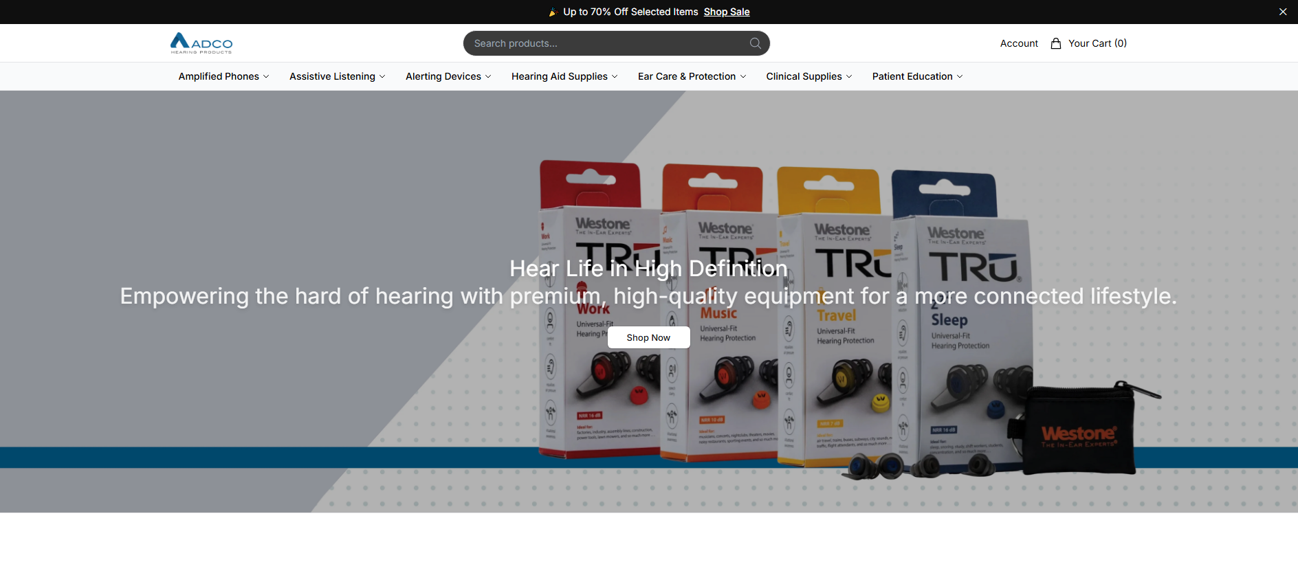 Stored capture of adcohearinghq.shop