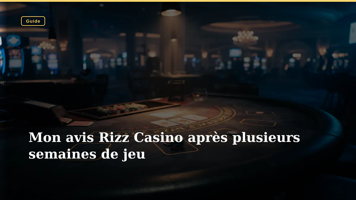 Mon avis Rizz Casino après plusieurs semaines de jeu