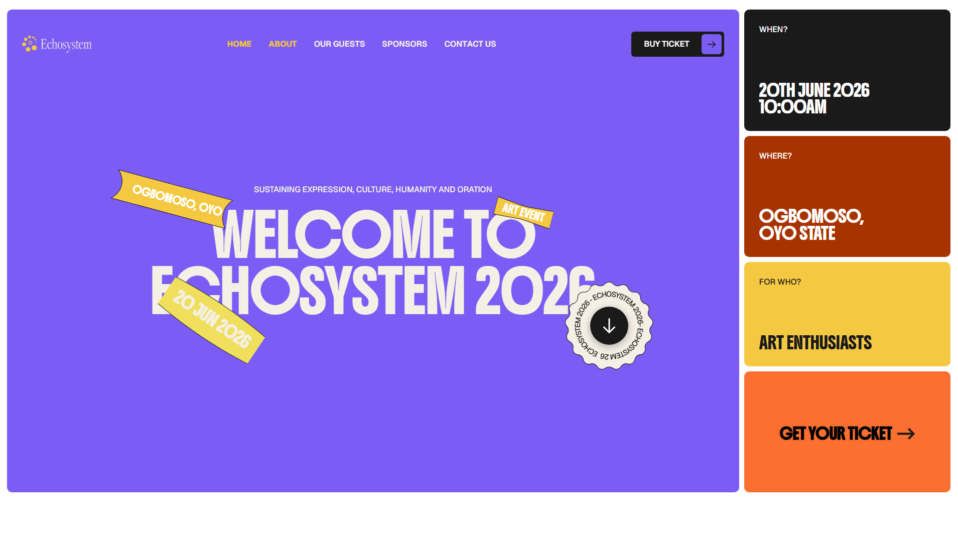 Stored capture of echothesystem.com