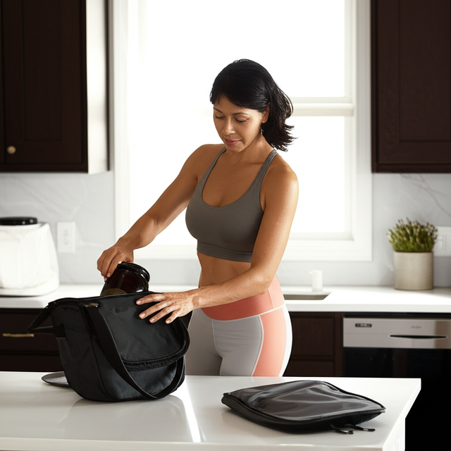 Professional woman traveling with luggage