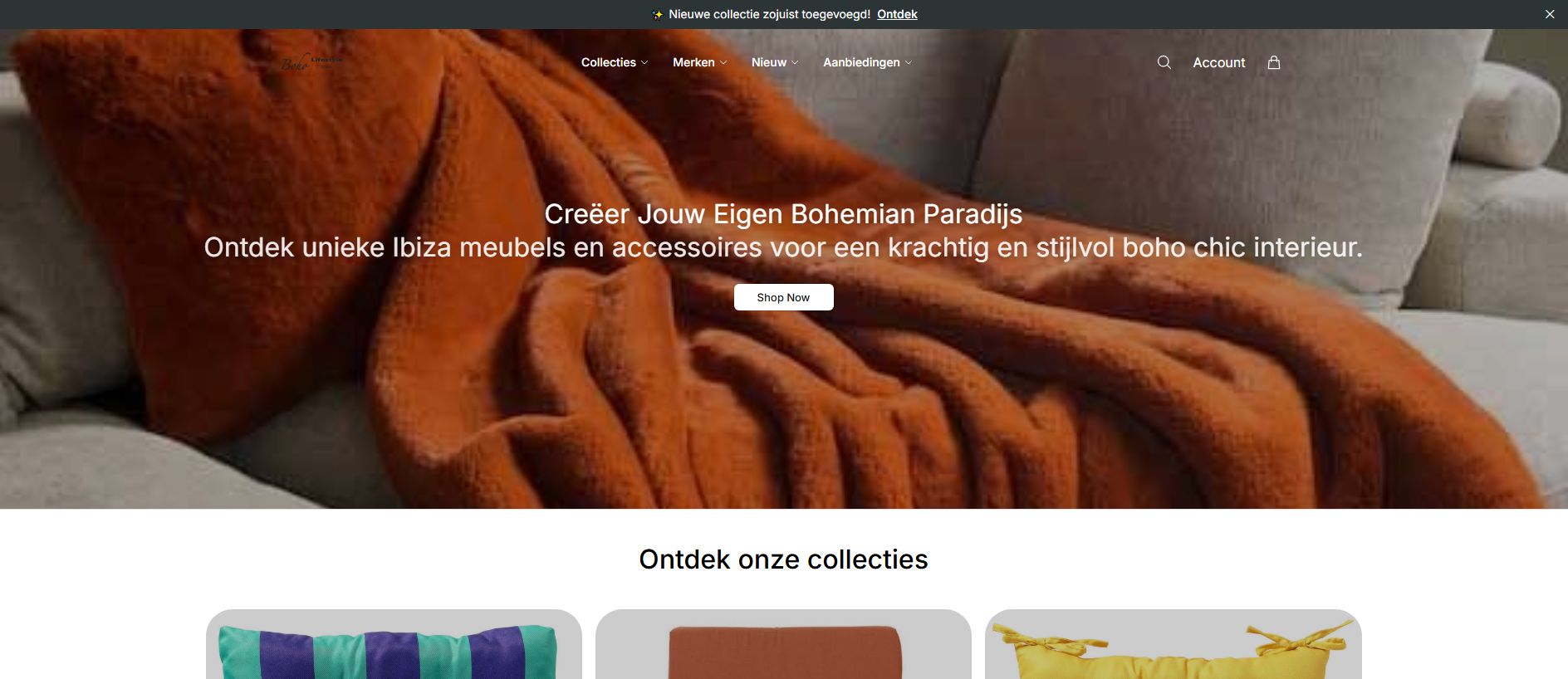 Stored capture of boholifestylestoreonline.shop