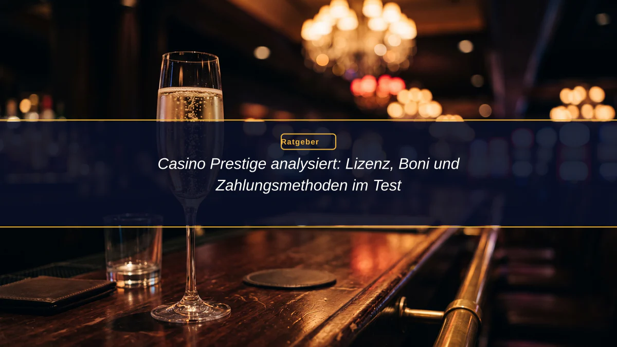 Casino Prestige analysiert: Lizenz, Boni und Zahlungsmethoden im Test
