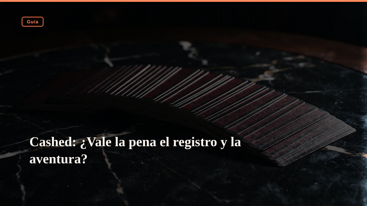 Cashed: ¿Vale la pena el registro y la aventura?