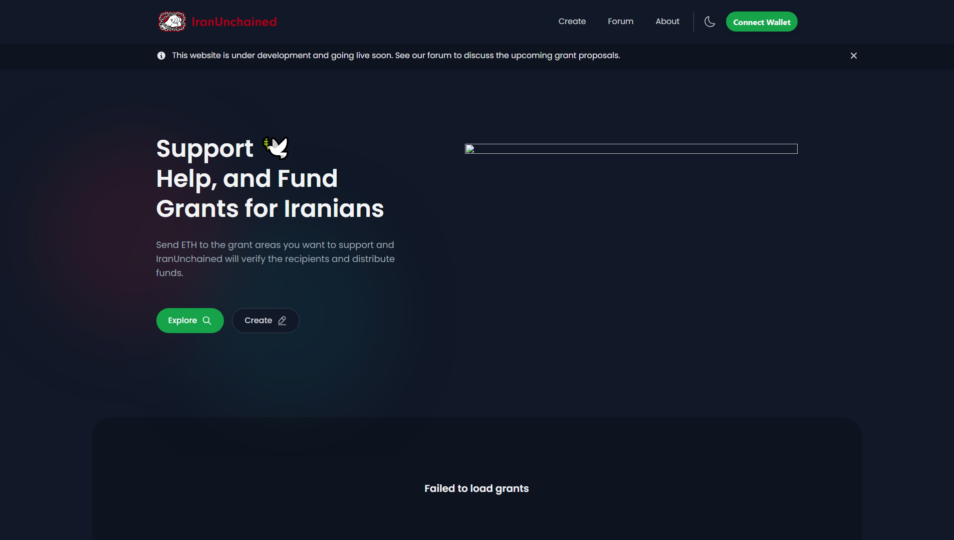 Screenshot of grants-ui.pages.dev