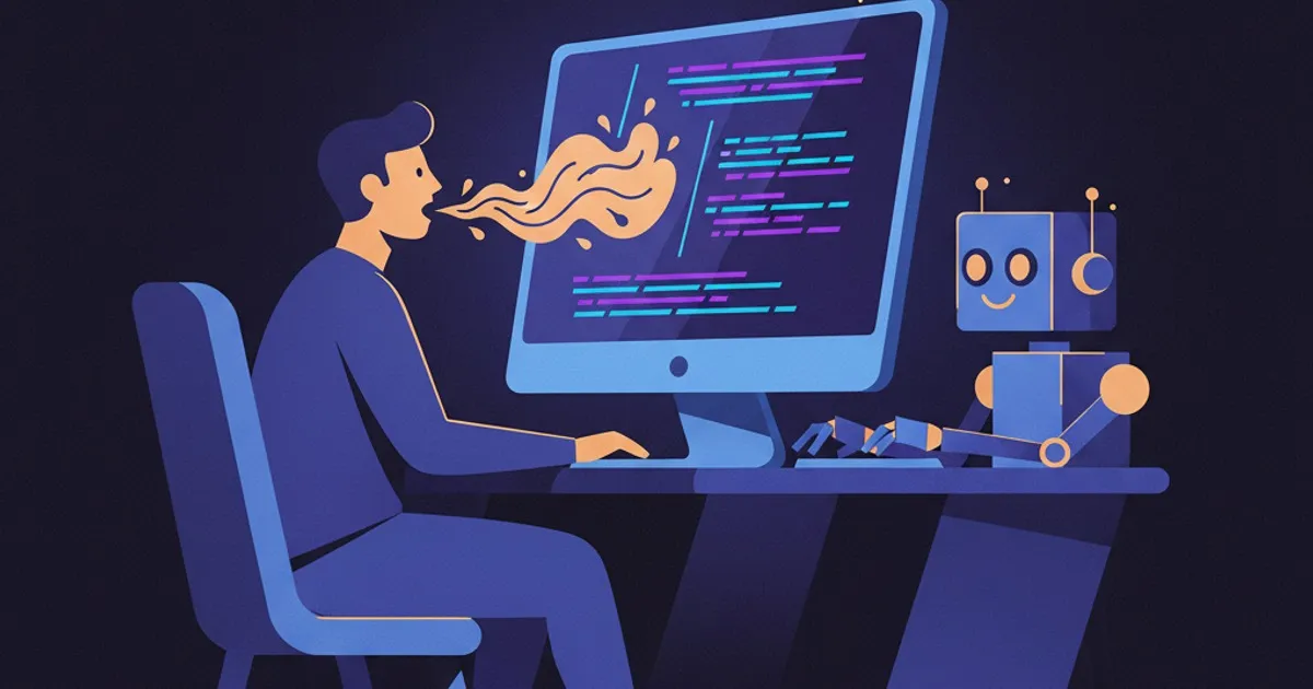 Vibe Coding 是什麼：用 AI 寫程式的運作方式與學習順序完整指南封面插畫