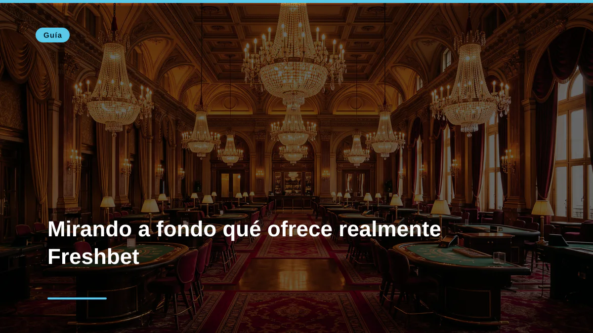 Mirando a fondo qué ofrece realmente Freshbet